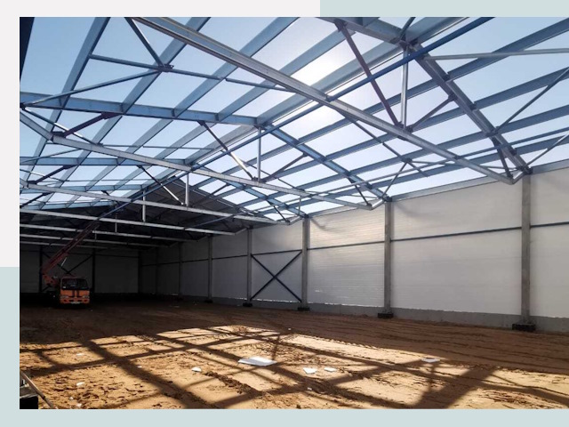 Строительство сенохранилищ в Моршанске