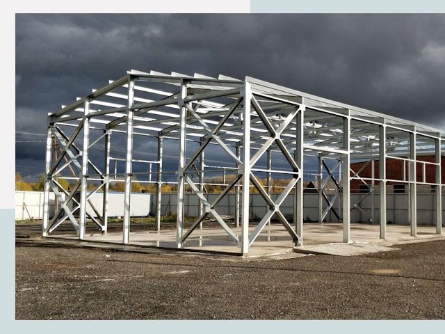 Двускатные ангары в Моршанск от 623 руб. за квадрат