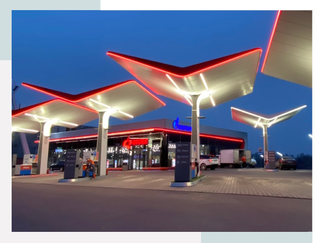 Навесы для АЗС в Моршанске